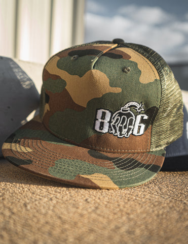 CAMO BOMBER SNAPBACK